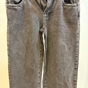 Cotton On Women's Washed Black Straight Jeans